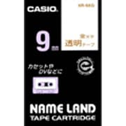 カシオネームランドテープ 透明タイプ 透明テープ金文字 幅9mm 長さ8m XR-9XG