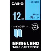 青地テープ/黒文字 ネームランド用スタンダードタイプ XR-12BU