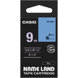 青地テープ/黒文字 ネームランド用スタンダードタイプ XR-9BU