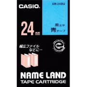 青地テープ/黒文字 ネームランド用スタンダードタイプ XR-24BU