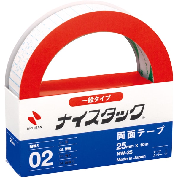 両面テープ ナイスタック 一般タイプ 25mm×10m NW-25