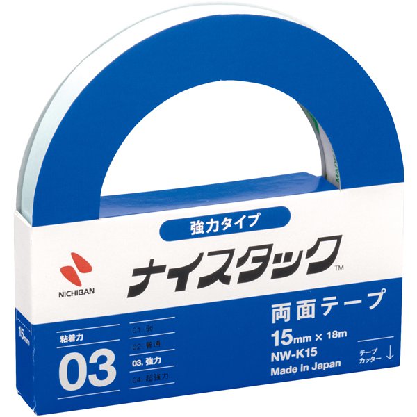 両面テープ ナイスタック 強力タイプ 15mm×18m NW-K15