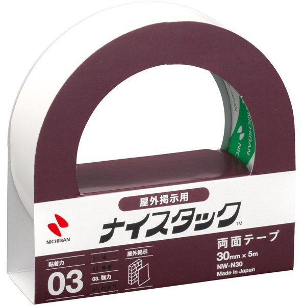 両面テープ ナイスタック 屋外掲示用 30mm×5m NW-N30