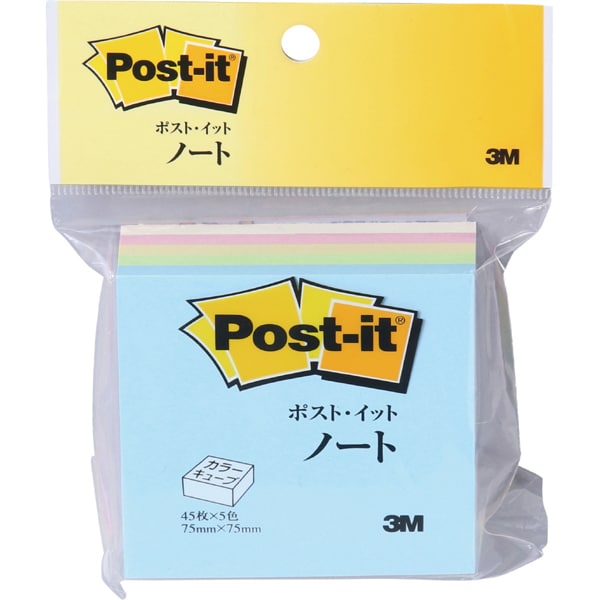 ポストイット ノート カラーキューブ レギュラー スクエア CP-33