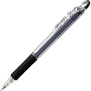 シャープペン ジムメカ 0.5mm ノック式 ラバーグリップ 本体色:黒 KRM-100-BK
