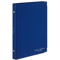 バインダーノート カラーパレット ミドル B5 縦 26穴 ネイビー青 ル-311N-3