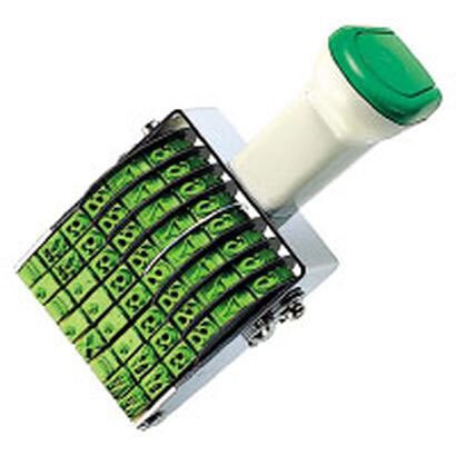回転印 欧文数字 1号8連 明朝体 IS-1-8