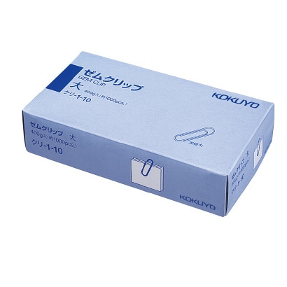 クリ-1-10 ゼムクリップ 大 28mm 約1000本入り