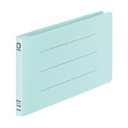 統一伝票用フラットファイル樹脂製とじ具B4 1/3横 青 フ-V49B