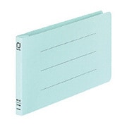 統一伝票用フラットファイル樹脂製とじ具B4 1/3横 青 フ-V49B