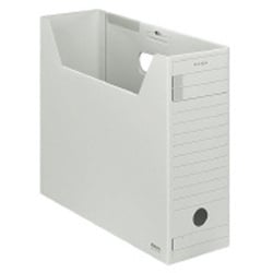 ファイルボックス-FS Fタイプ フタ付きA4 グレー A4-LFFN-MZ