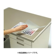 デスクマット軟質 再生オレフィン系樹脂 つや消し W(下敷付き)1047×717mm マ-615M