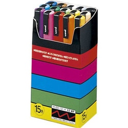 ヨドバシ Com 三菱鉛筆 Mitsubishi Pencil Pc 3m 15c ポスカ 細字丸芯 15色セット 通販 全品無料配達