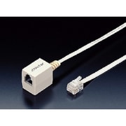フラットモジュラー延長コード(5m)6極4芯タイプ TF-350F-W