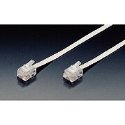 フラットモジュラーコード　6極4芯 1.5M ホワイト TF-115F-W