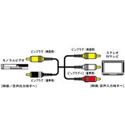 ピンプラグ×2-ピンプラグ×3 1.5m VX-315E ビデオコード