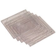 CD/DVD 7mmプラケース 1枚収納 クリア 5ケース入り AT6656