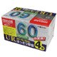 カセットテープ 60分 4本 UR-60L 4P