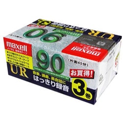 カセットテープ 90分 3本 UR-90L 3P