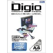 手作りステッカー ピクタック LPフォト光沢ラベル A4 10枚入り JPLP-A4K