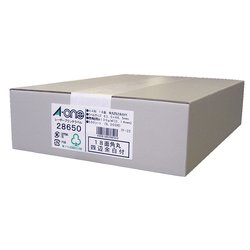 ラベルシール［レーザープリンタ］ マット紙・ホワイト A4 18面 四辺余白付 角丸 500シート 28650