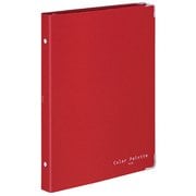 バインダーノート カラーパレット ミドル B5 縦 26穴 レッド ル-311N-11