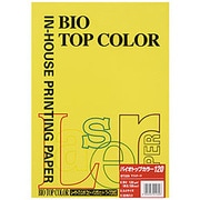 バイオトップカラー 両面 プリンター用紙 マスタード 120g/m2 A4 50枚 BT329