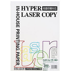 ハイパーレーザーコピー インクジェット＆レーザー用 両面 プリンター用紙 ナチュラルホワイト 200g/m2 A4 25枚 HP114