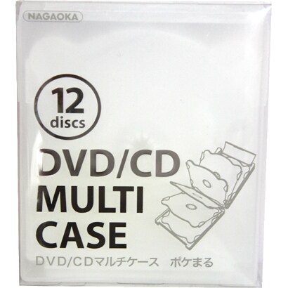 CDケース ポケまる 12枚収納 クリア CDM-12CC