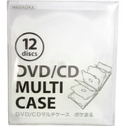 CDケース ポケまる 12枚収納 クリア CDM-12CC