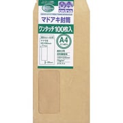 ワンタッチ窓空き封筒 WN32KE ワンタッチ窓空き封筒長3 100枚パック クラフト