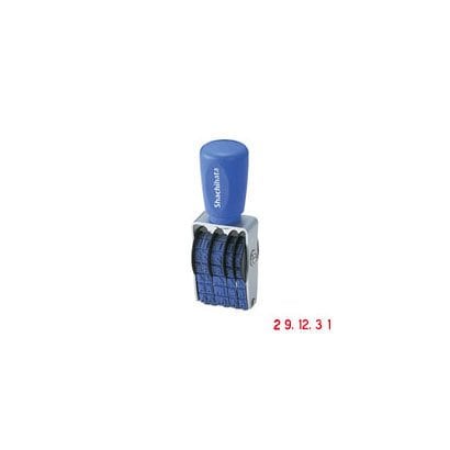 回転ゴム印エルゴグリップ欧文日付　ゴシック体　6号 NFD-6G