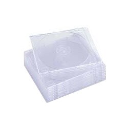 スーパースリムCDケース 1枚収納 10ケース AT6675 CL (クリアー)