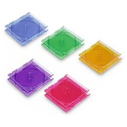 スーパースリムCDケース 1枚収納 10ケース AT6675 5C (5色)