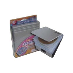 CD＆DVDキャリングポーチ 20枚収納 シルバー RX-CDC20SV