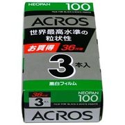 白黒フィルム NEOPAN100 ACROS 135-36枚撮 3本パック