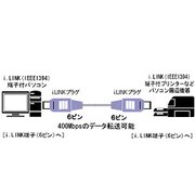 IEEE1394ケーブル 6ピン-6ピン 2.0m VX-DV320E