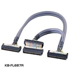 KB-FL687R [ラウンドケーブル 2ドライブ 0.68m 日本製]