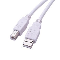 USB2.0ケーブル 3ｍ　ホワイト ZUH-30W