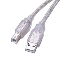 USB2.0ケーブル 5ｍ　クリア ZUH-50CL