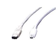IEEE1394ケーブル 4ピン-6ピン 4.0m スケルトンホワイト AI802W