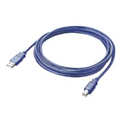 USB2.0対応ケーブル スケルトンブルー 1m AU2-10BL