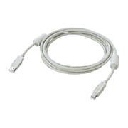 フェライトコア付きUSB2.0対応ケーブル アイボリー 1m AU2-10FC