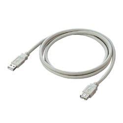 USB2.0対応延長ケーブル アイボリー 3m AU2-30E