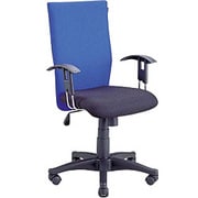 コンピュータチェア　ヒジ付 ブルー CCH-M002ABU