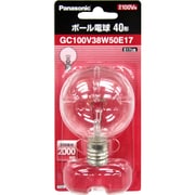 白熱電球 ボール電球 E17口金 100V 40W形(38W) 50mm径 クリア GC100V38W50E17