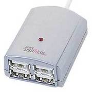 コンパクトUSBハブ 4ポート・シルバー USB-HUBN13SV