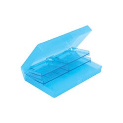 MDハードケース 8枚収納 スケルトンブルー MHC-8BL