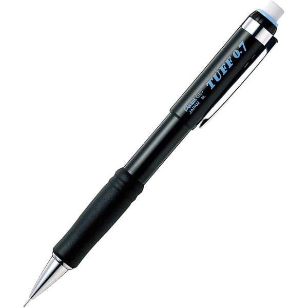 シャープペン TUFF（タフ） 0.7mm 2B ノック式 本体色：ブラック XQE7-A