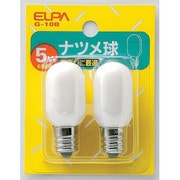 白熱電球 ナツメ球 E12口金 100V 5W形 20mm径 ホワイト 2個入 G-10B